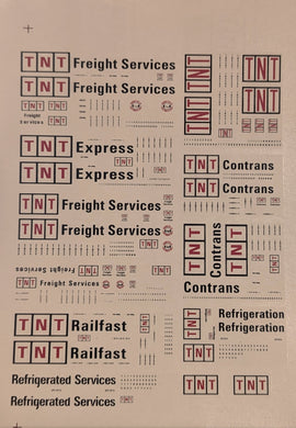 N Scale TNT Container decals